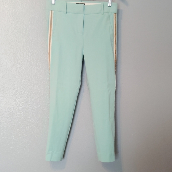 J. Crew Cameron Tuxedo Stripe Pant Size 4 - Picture 1 of 16